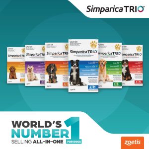 Simparica TRIO flea and tick treatment for dogs
