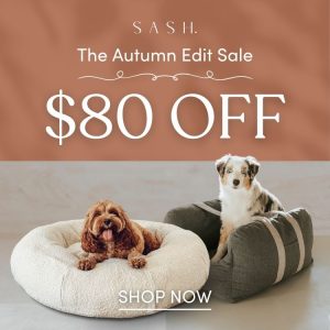 SASH Autumn Sale: $80 off all dog beds 